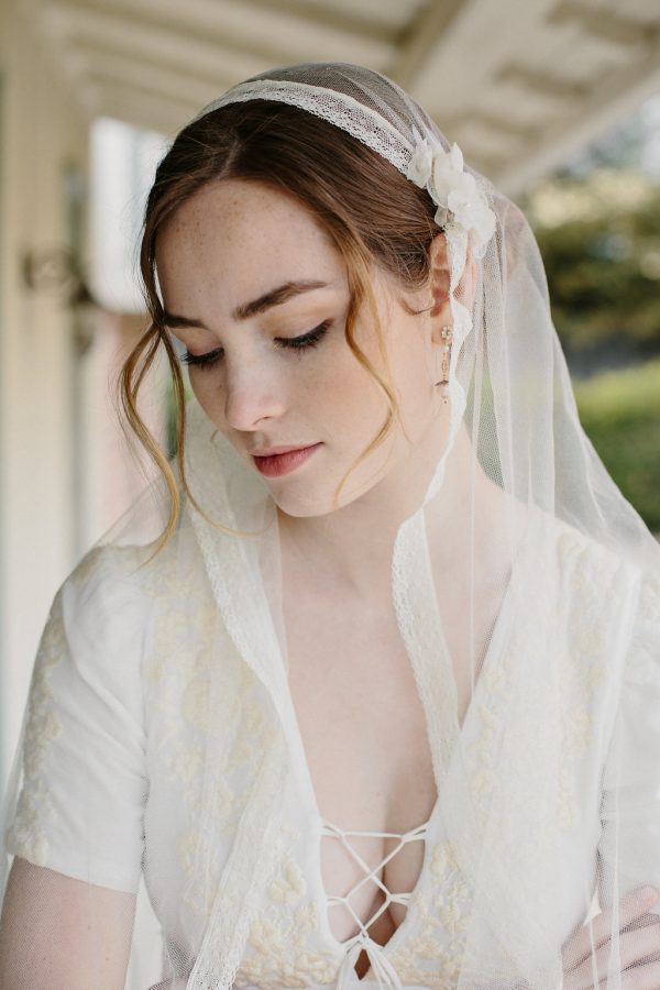 Juliet bridal cap wedding veil